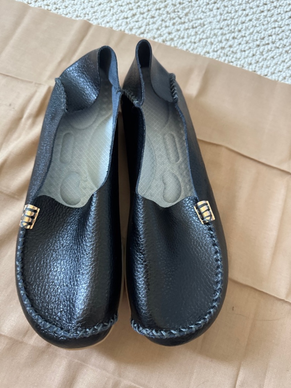 SHEIN Black Moccasin Loafers